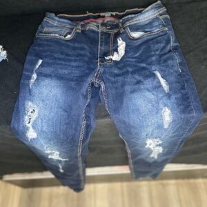 Arket Men's Straight Jeans - Dark Blue